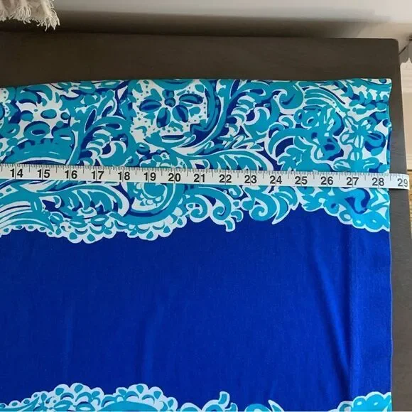 LILLY PULITZER Brilliant‎ Blue Moon Jellies Tiana Off The Shoulder Dress Medium - Picture 15 of 15